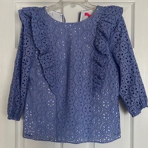 Lilly Pulitzer Periwinkle Eyelet Blouse / Size: S
